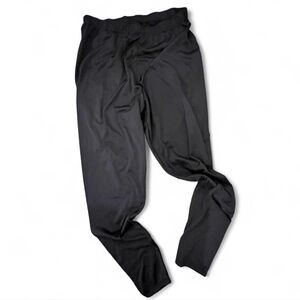 Black Fleece Lined Leggings for Men